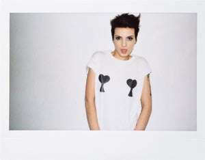 Image of SMUT tassel heart t-shirt 
