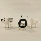Image of Paper animals: LION ZEBRA ELEPHANT (Limited Edition)