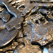 Image of Dark Silver Milagros - Medium Size