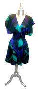 Image of Bold Print Dress with Elastic Waist