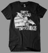 Image of Empty Cages, Not Empty Stomachs Tee