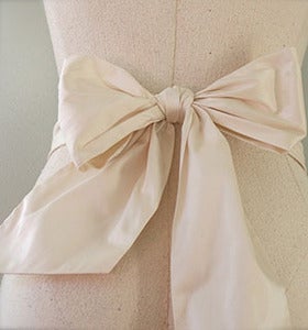 Image of Simple Silk Bridal Sash