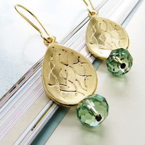 Image of 'in a sea of green' earrings