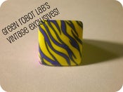 Image of Square Vintage Resin Ring, Size 7