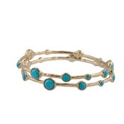 Image of Bangle Bracelet Set-Turquoise