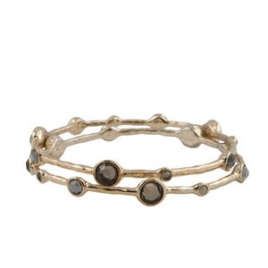 Image of Bangle Bracelet Set-Smokey Quartz