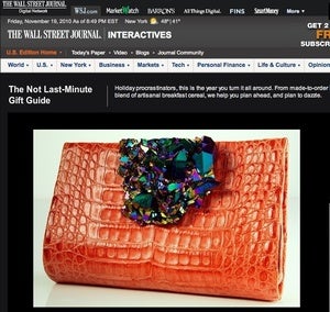 Image of WSJ: The Not Last-Minute Gift Guide
