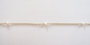 Image of 25" medium chain necklace + pearls - 18K