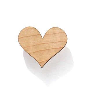 Image of Heart Mini Brooch | Rock Maple 