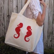 Image of Organic Seahorse Tote Bag ~ more colors