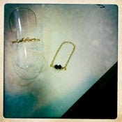Image of Deux Petite Crystal Chain Ring 