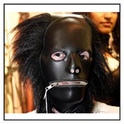 Image of Hairy Leather Gimp Hood (JL5233)