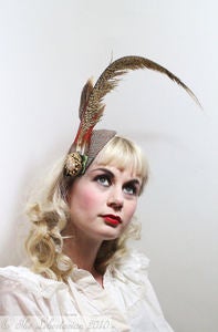 Image of Allegra Tweed Fascinator