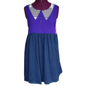 Image of Applique collar babydoll dress