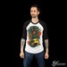 Image of Merlion White/Black Raglan Unisex