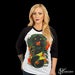 Image of Merlion White/Black Raglan Unisex