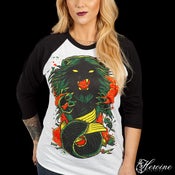 Image of Merlion White/Black Raglan Unisex