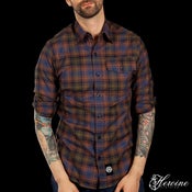 Image of Diamond Cut Brown/Blue/Black Flannel