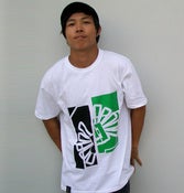 Image of t shirt "shadow" blanc