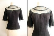 Image of Vintage Bird Cage Silk Blouse