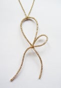 Image of Diamond Bow Pendant - 18K