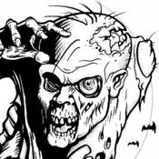 Image of Z is for Zombie - B&W Print