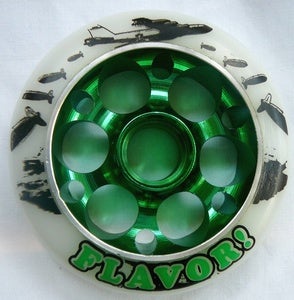 Image of Flavor scooter wheels  B.52 series ..100mm  Purple  Green  Blue ...white PU