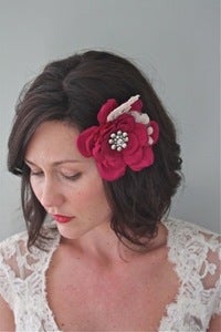 Image of Hope - Handmade Vintage Brooch Silk Flower Headpiece