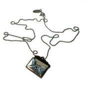Image of sterling silver envelope necklace