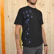 Image of Big Bright Blue Rain on a Black T