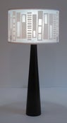 Image of Wide Drum, Block in White