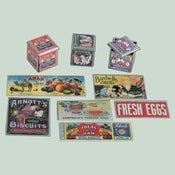 Image of Miniature Shop Tin and Sign Set