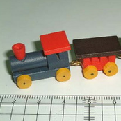 Image of Miniature Wooden Toy Train