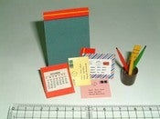 Image of Miniature Office Desk Pencil Set 
