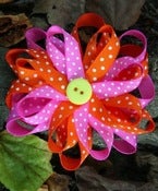 Image of Pink and Orange hair bow