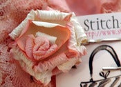 Image of Pink Rose millinery hairpins-Set of 2