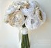 Image of Creme de la Creme Brooch Wedding Bouquet
