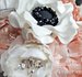 Image of Black Tie Diva Silk Brooch Bridal Bouquet