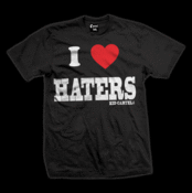 Image of I Love Haters Guys T-Shirt