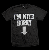 Image of I'm With Horny T-Shirt