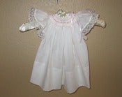 Image of Smocked Pink & White Dress