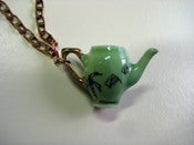 Image of Pyramid tea pot charm necklace
