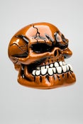 Image of Punchy Skull - Metallic Pumpkin Orange