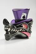 Image of Wolf in Top Hat - Purple