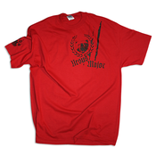 Image of Cracked tee - Cardinal