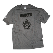 Image of Danger tee - Charcoal Heather
