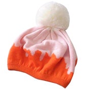 Image of Coverd in Snow Knitted Beret (orange)
