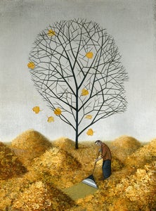 Image of "Raking" 8 x 10