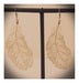 Image of Delicate Feathers White earrings 
