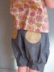 Image of Denim 'circle' shorts